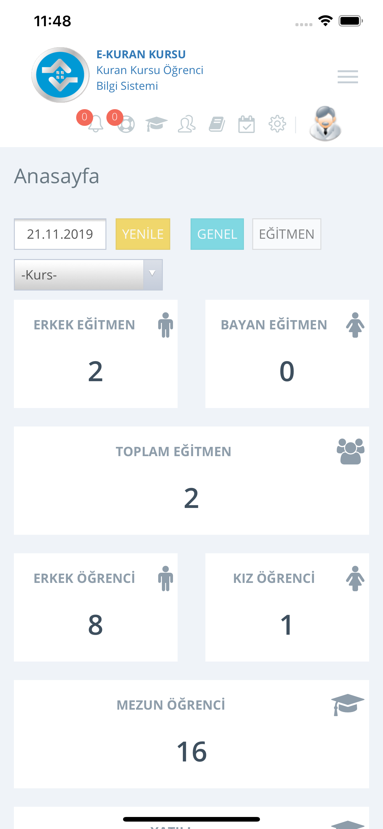 e-Kurankursu Öğrenci Bilgi Sis screenshot 3