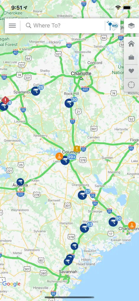 511 South Carolina Traffic - Travel App | MWM