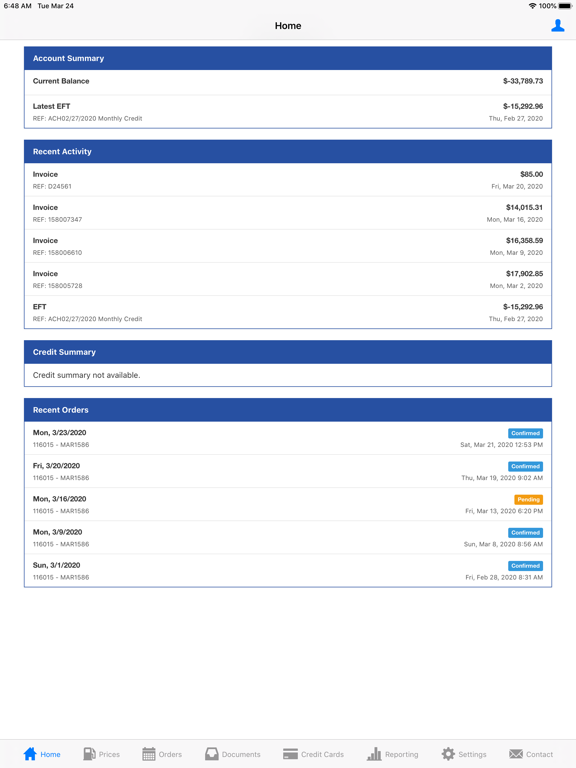 United Fuel iPad screenshot 1 - Business app