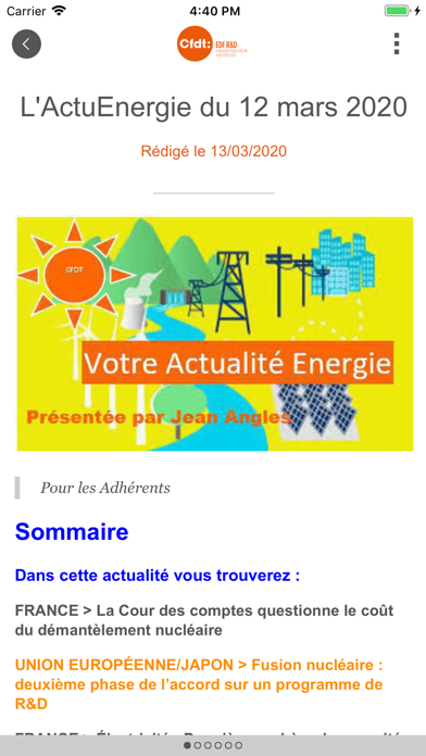 Screenshot #2 pour CFDT EDF R&D