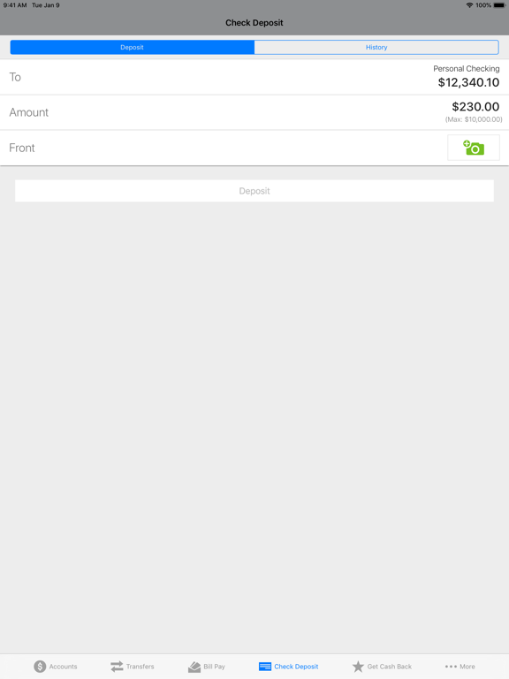 Cy-Fair FCU Mobile Banking iPad screenshot 7 - Finance app