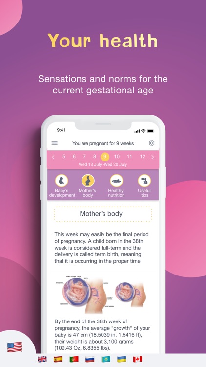Pregnancy Tracker and Baby app