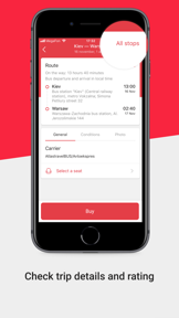 BUSFOR – bus tickets screenshot
