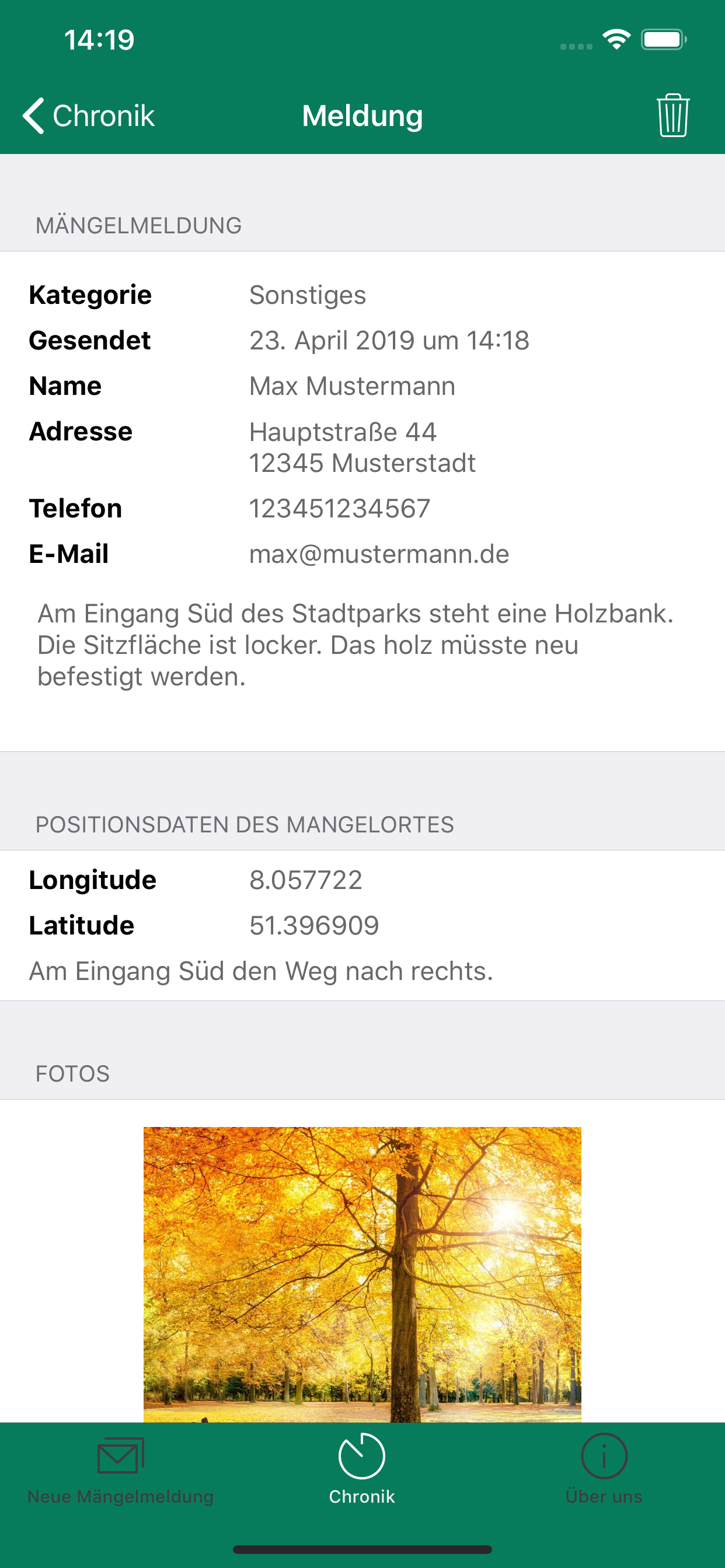 Melde-App Arnsberg