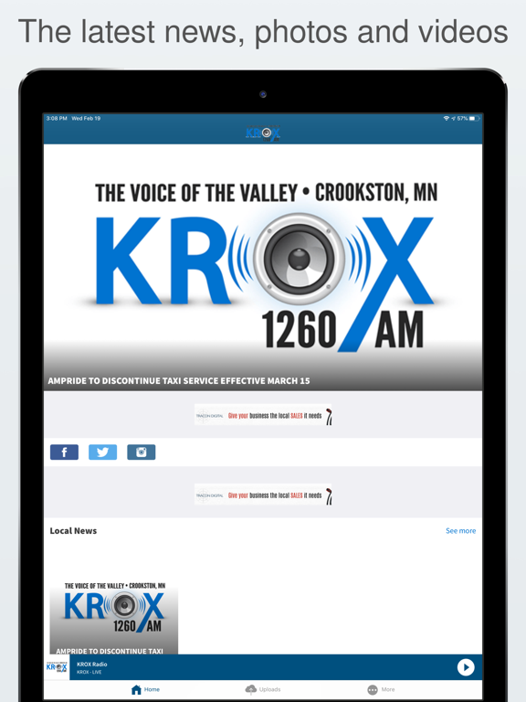 Screenshot #4 pour KROX Radio - Crookston MN