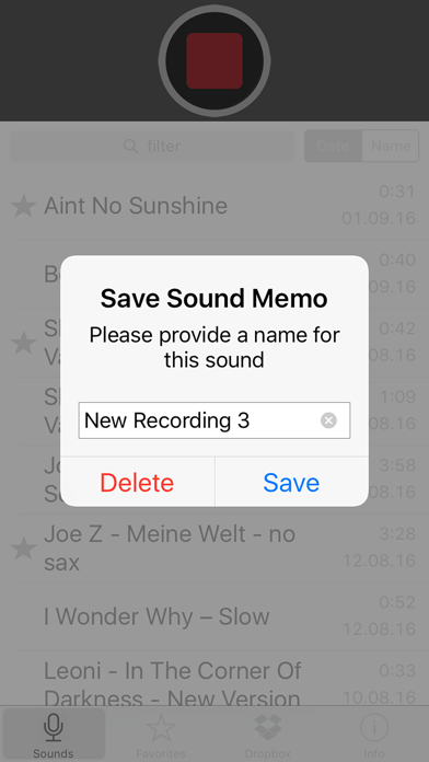 Screenshot #3 pour Sound Memos