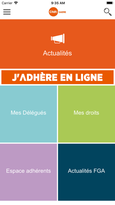 Screenshot #1 pour CFDT SAEME