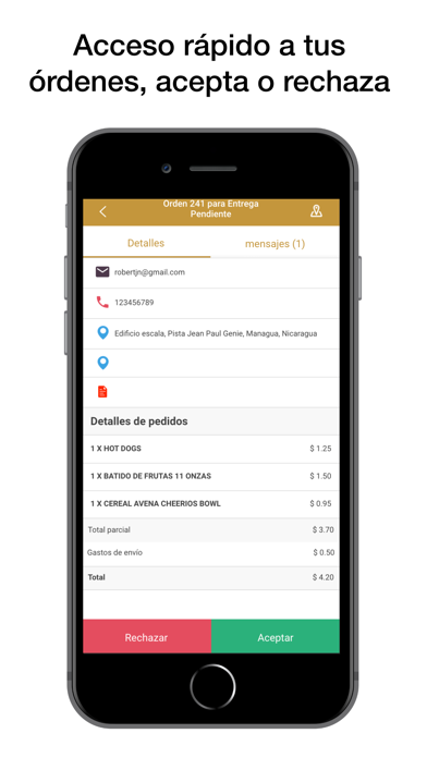 Enmotoo Negocio Screenshot
