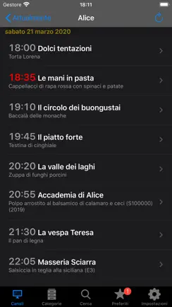 Italian TV Schedule iPhone image 2