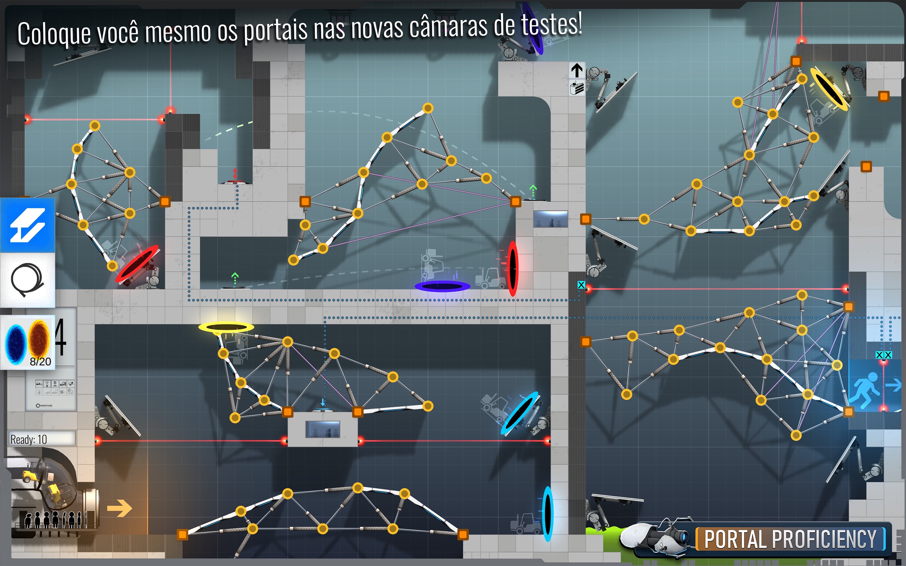 Screenshot do app Bridge Constructor Portal