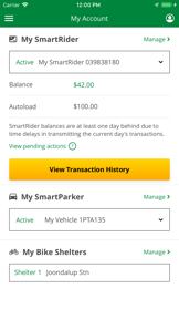 Transperth screenshot