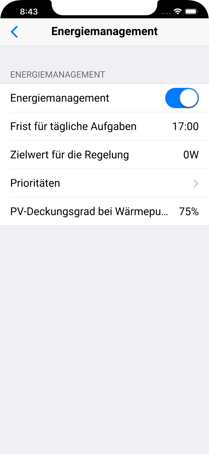 homee ENERGIEMANAGER