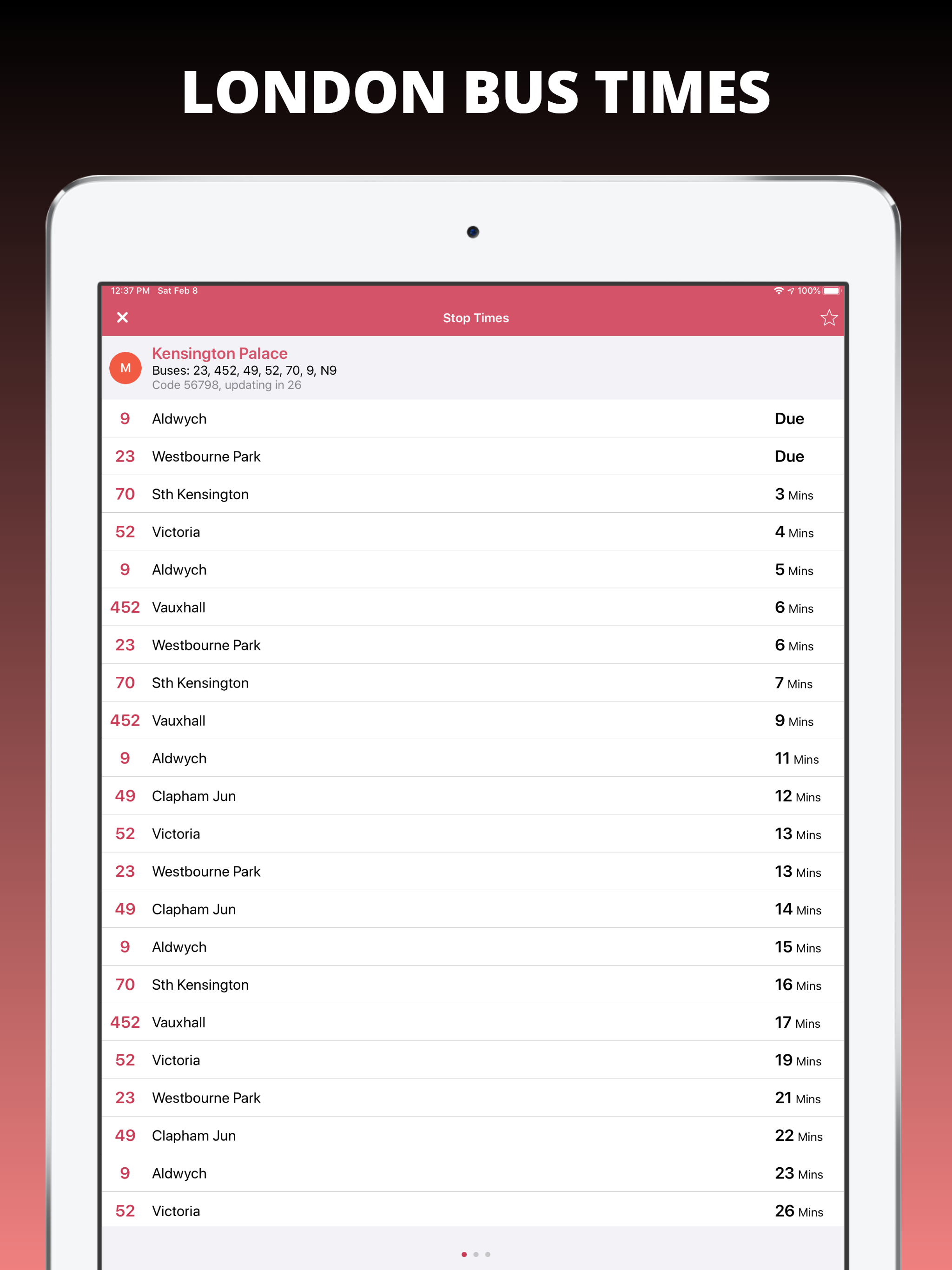 Buses Due: London bus times screenshot 9