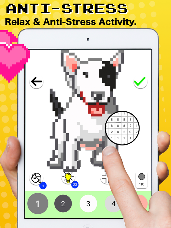 Pixel Art - Coloring by number iPad screenshot
