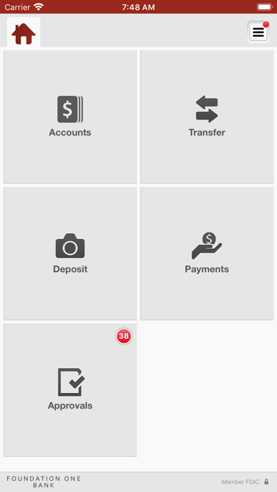 Foundation One Bank Business Screenshot