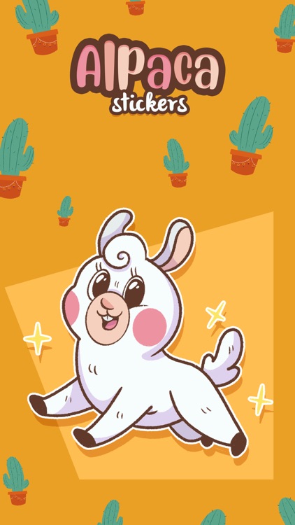 Alpaca Stickers - Emoji Llama