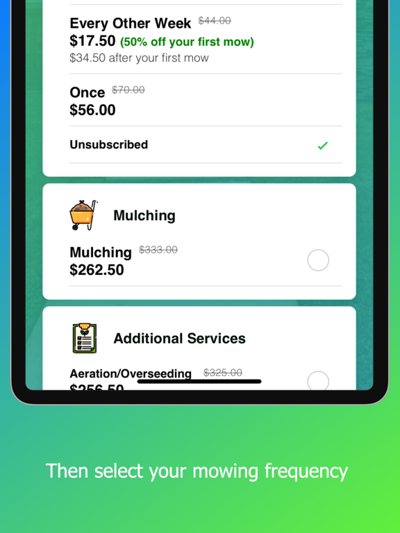 LawnValue iPad screenshot 3 - Utilities app