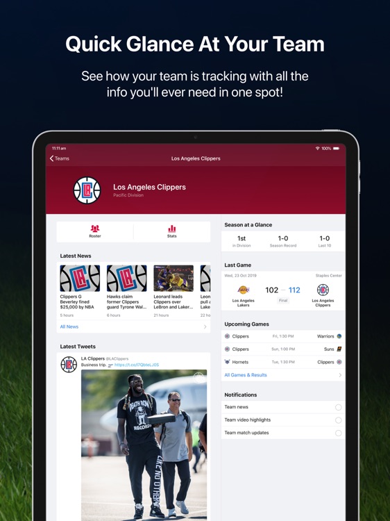 Pro Basketball Live for iPad screenshot-5