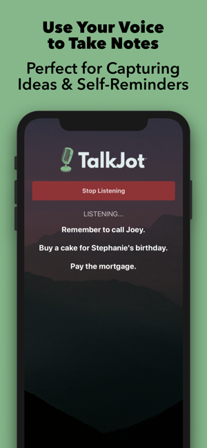 ‎TalkJot – Voice-to-Email Notes Screenshot