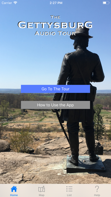 Gettysburg Audio Tour App Store screenshot 1
