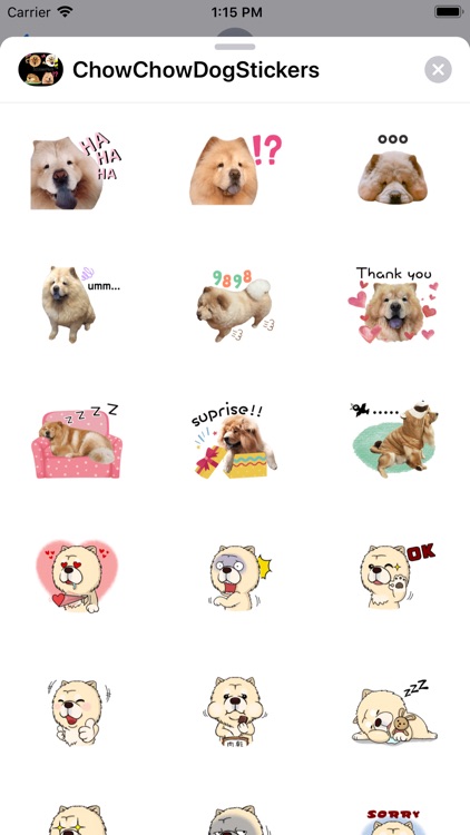 Chow Chow Dog Stickers Pack