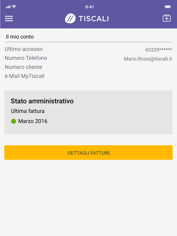 MyTiscali iPad screenshot 6