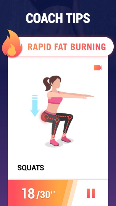 Fat Burning Workouts, Fitness Screenshot