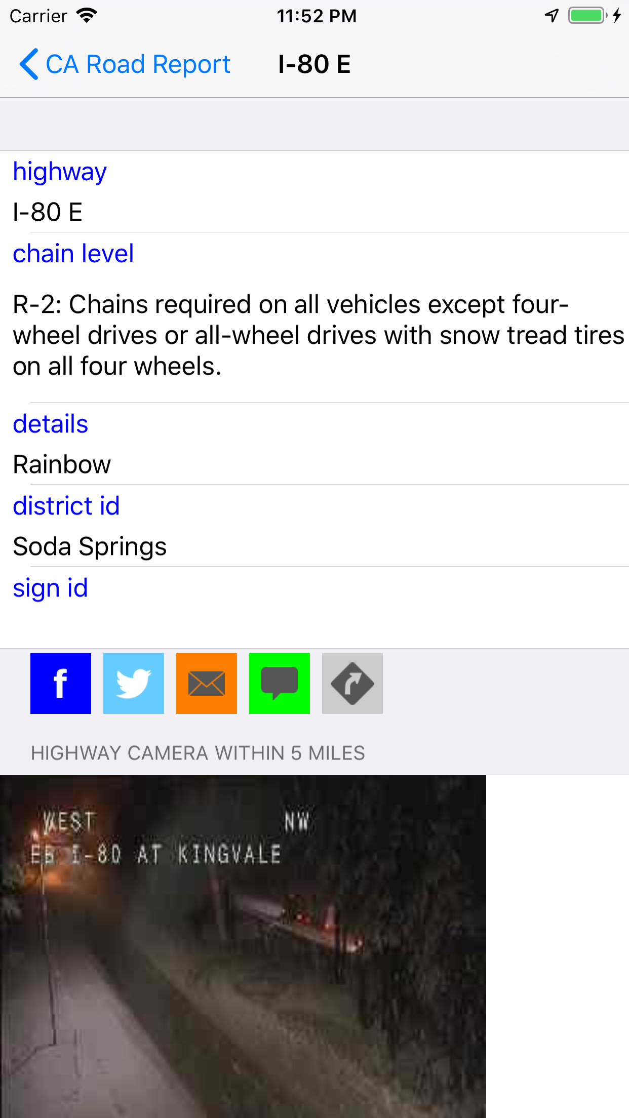 California Road Report screenshot 5