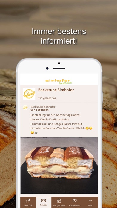 Backstube Simhofer Screenshot