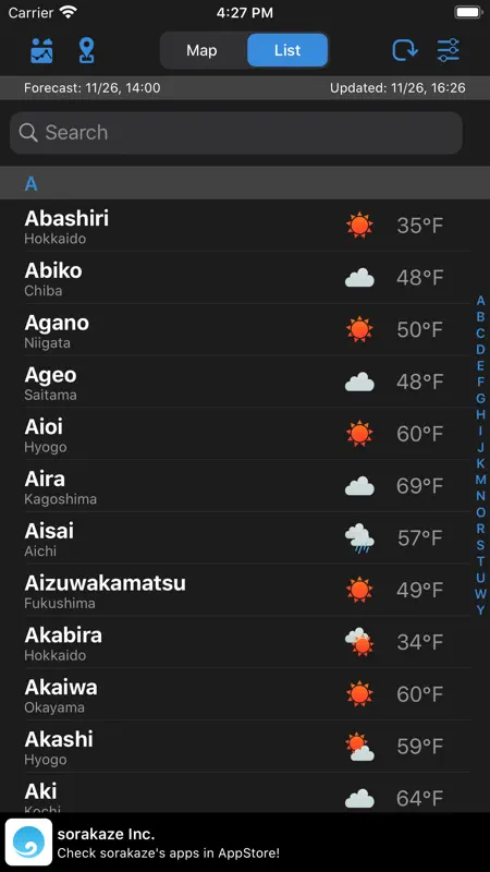 WeatherJapan screenshot 6 of 6