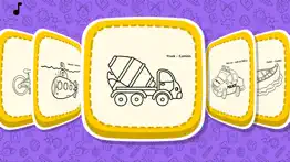 vehicle coloring book for kids iphone screenshot 1