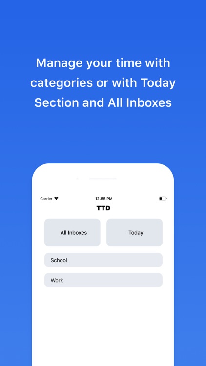 TTD - Todo List & Time Manager