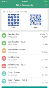 Fill-In Crosswords (Word Fit) screenshot