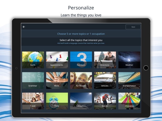 Bluebird: Learn 163 Languages iPad screenshot 7 - Education app