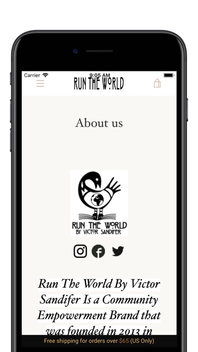 Run The World Clothing Screenshot