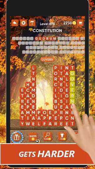 Скриншот Word Stones: Word Tower Game на iPhone 3
