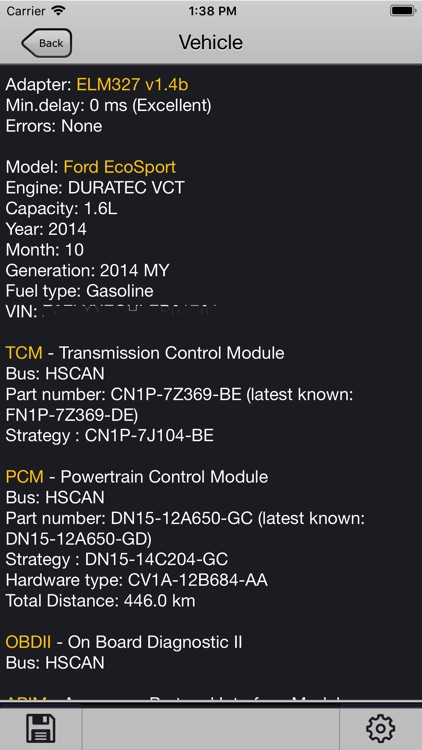 FORScan Viewer for Ford, Mazda