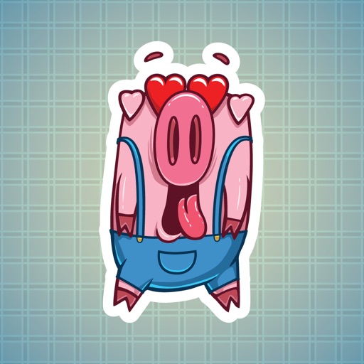 Sticker Me Oppie Pig Character icon