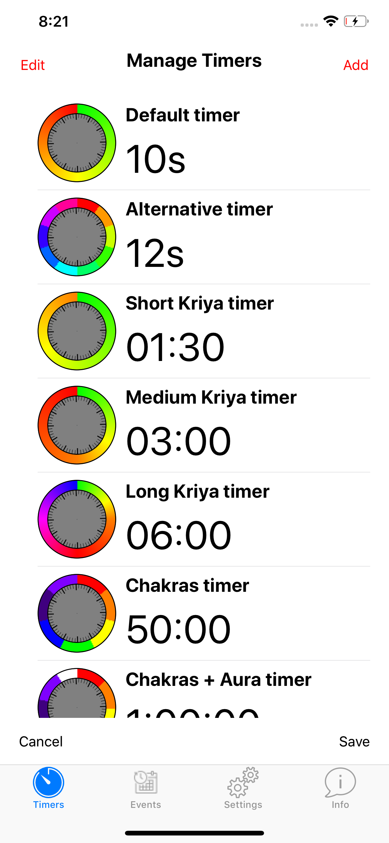 Colored Timer Pro screenshot 8