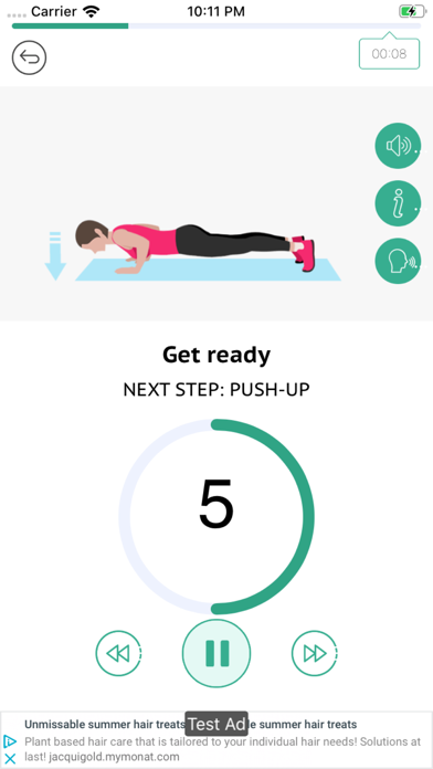 7Fit:7min Home Fitness Workout screenshot 4