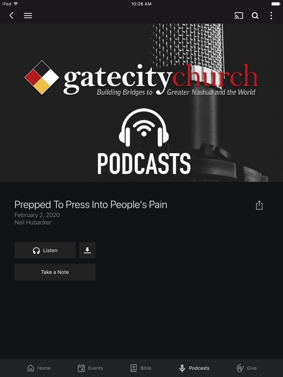Gate City Church iPad screenshot 3 - Lifestyle app