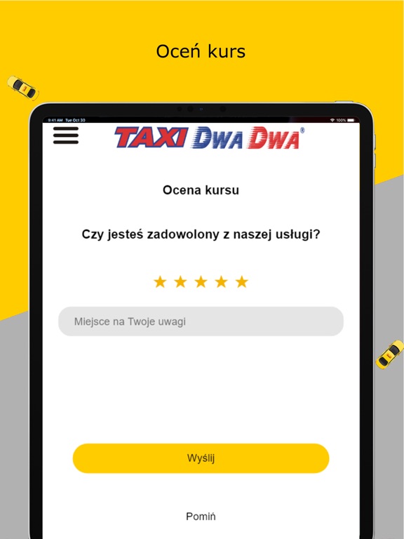 TAXI DWA DWA Łódź 196 22 iPad screenshot
