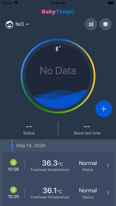 BabyTemp Duo Screenshot