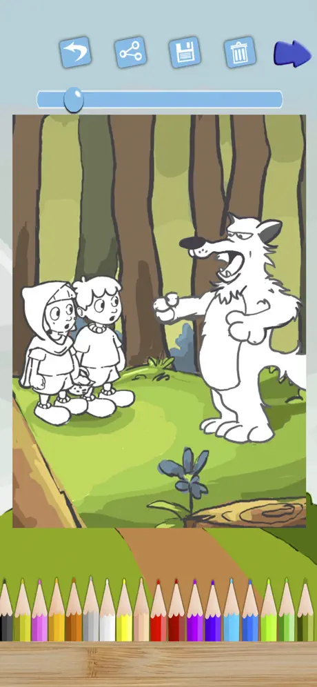 Little red riding hood tale