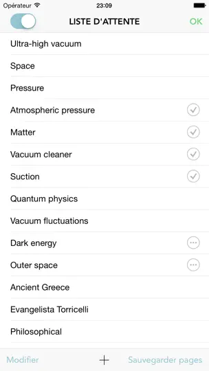 Capture d'écran de Wikipanion Plus sur iPhone 2