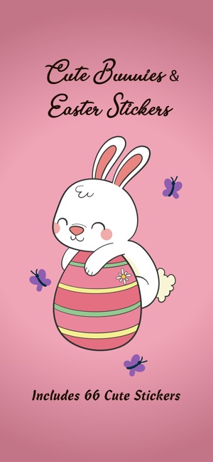 Cute Bunnies & Easter Stickers