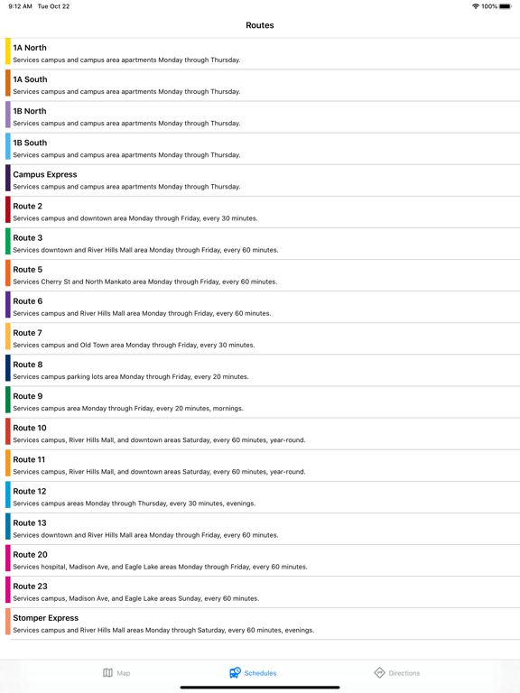 Bus Mankato iPad screenshot 5 - Navigation app