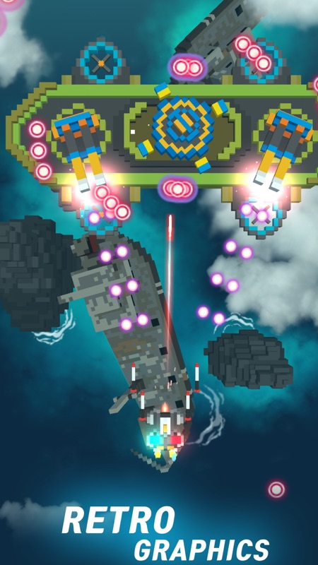 Sky Wings: Pixel Fighter 3D screenshot 5