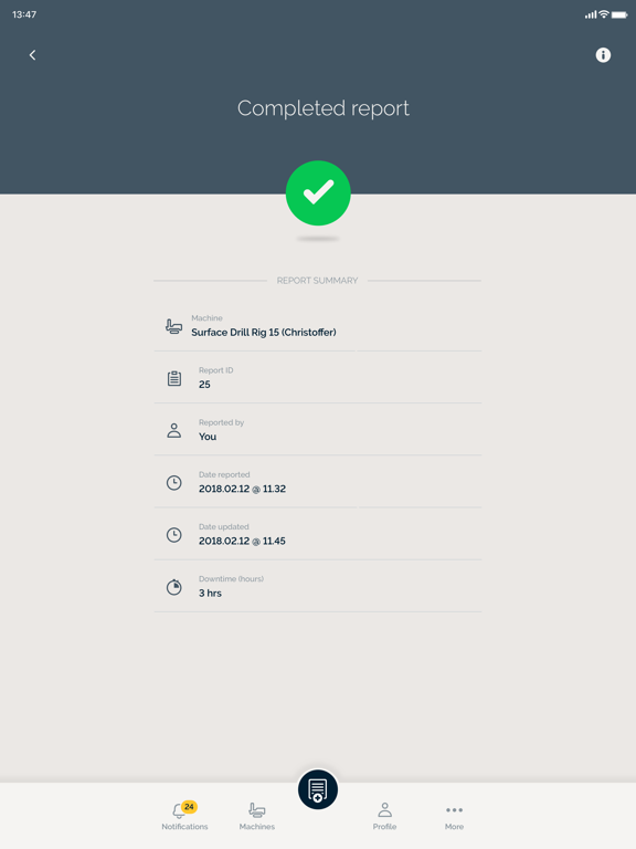 My Epiroc iPad screenshot 4 - Business app