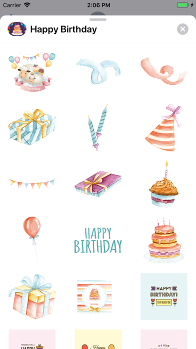 Screenshot #3 pour Happy Birthday Stickers 2020